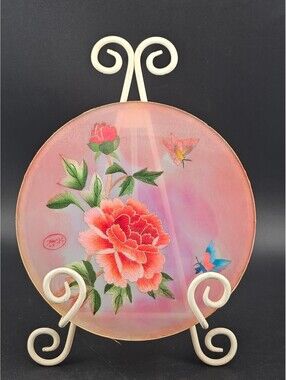 Authentic Suzhou Silk Embroidery Peony & Butterfly Art – Modular Textile Panel